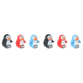 thumbnail image 1 of Coche Tren Juguetes Carreras Juguete Subir Escaleras Juguete Educativo Temprano (Pingüino) 3PCS, 1 of 5