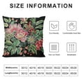 thumbnail image 5 of GOSMITH  Watercolor Vintage Rose Decorative Throw Pillow Cover Case, Peony Succulents Outdoor Pillow Cases Square Standard Cushion Covers for Sofa Couch Bed Car, 5 of 5