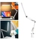 thumbnail image 5 of Lámpara de escritorio LED Lámpara de brazo oscilante con abrazadera Lámpara Regulable Cuidado Plata Yuyangstore Lámparas de escritorio, 5 of 8