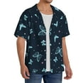 thumbnail image 2 of Goofa Beautiful Butterflies Printed Men's Casual Short-sleeved Shirt,Lightweight Breathable Button-down,Summer Casual men's top,Versatile Fashion shirt-XX-Large, 2 of 7