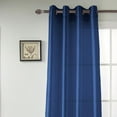 thumbnail image 3 of RT Designers Collection Nancy Faux Luxurious Silk Grommet Curtain Panel 54" x 63" Navy, 3 of 4