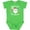 Apple Green, variant on Inktastic Baby's 1st Christmas Santa with Candy Canes Boys or Girls Baby Bodysuit