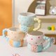 thumbnail image 3 of Ceramic Cup Color Coffee Cup Household Cup Breakfast Cup Water Cup,D, 3 of 5