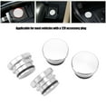 thumbnail image 4 of Lighter Socket ,4 Pcs  Lighter Plug Socket  Aluminium Alloy Power Outlet Dust Cover For Vehicles With 12V Accessory Plug, 4 of 8
