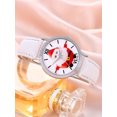 thumbnail image 3 of Reloj de mujer de cuarzo navideño Reloj electrónico de pareja Navidad Papá Noel JAMW Sencillez, 3 of 4