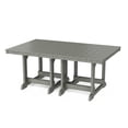 thumbnail image 5 of Wildridge Heritage 7-Piece 44"X72" Dining Set, Dark Gray - Outdoor Weather Resistant Recycled Plastic Furniture for Patio, 5 of 8