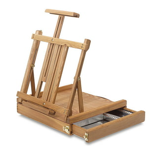 Jullian : Table Deluxe Easel With Drawer : Beechwood : With Strap