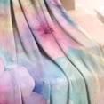 thumbnail image 3 of Colorful Cloud Star Tie Dye Pattern Blanket,Comfortable Soft Lamb Wool Throw Blanket,All Season,Warm Lightweight Blankets for Sofa Bed Couch Living Room Chair,40"x50", 3 of 4