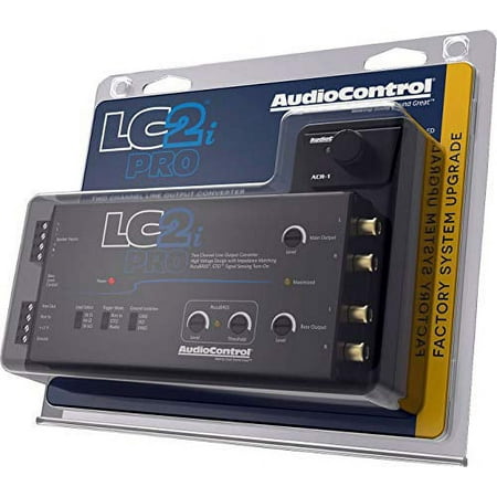 AudioControl - 2-Channel Active Line Output Converter with AccuBASS and Subwoofer Control - Black