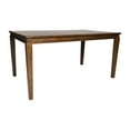 thumbnail image 2 of Flash Furniture 60" Solid Wood Dining Table, Commercial Grade Heavy Duty Rectangle Wood Table for 6, Brown Matte Finish, 2 of 12