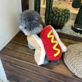 thumbnail image 2 of Pet Funny Costume Adjustable Clothes Hot Dog Dress Up Cute Cat Puppy Outfit for Dogs Dachshund Halloween Party Cosplay Gift (hot dog,S), 2 of 7