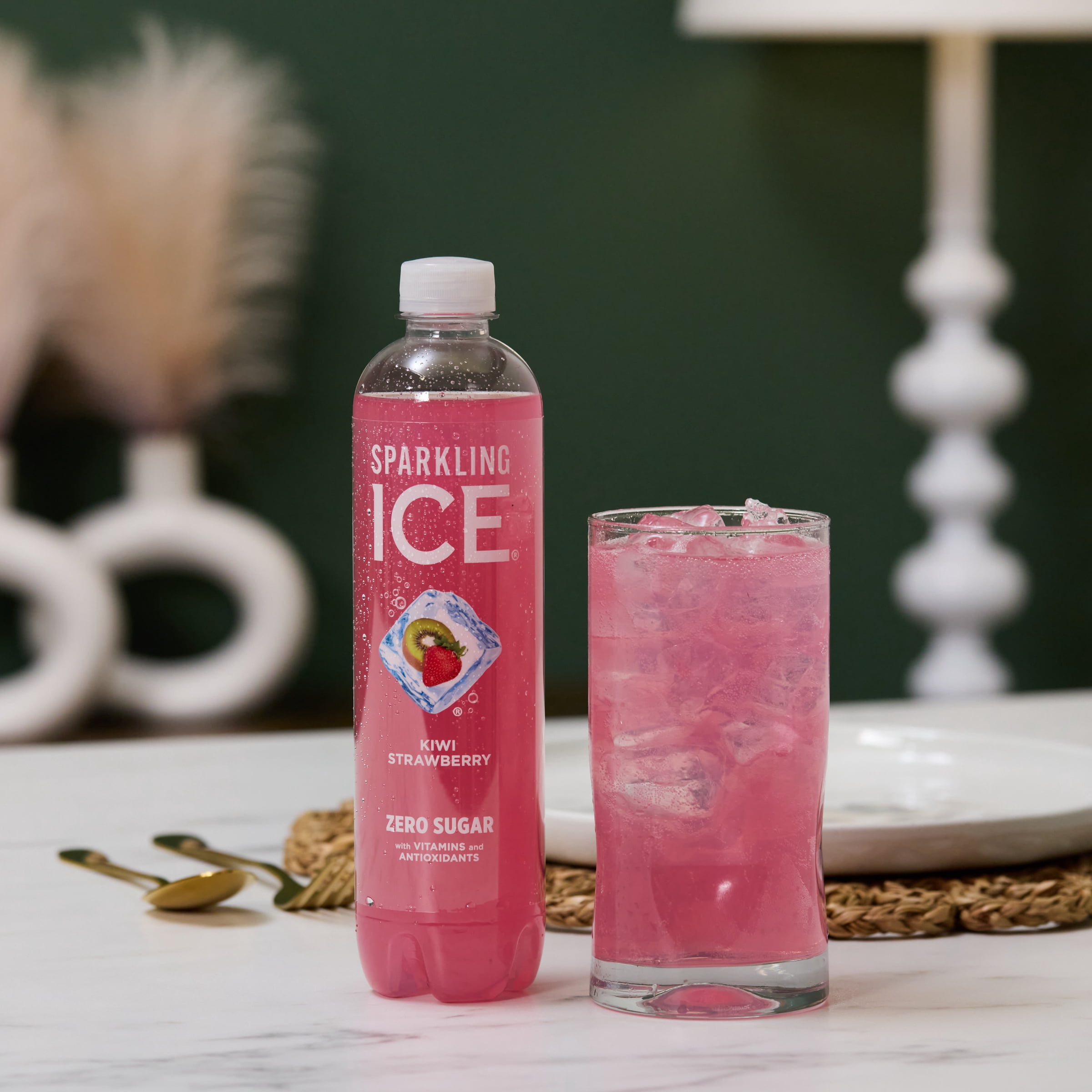 Sparkling Ice® Naturally Flavored Sparkling Water, Kiwi Strawberry 17 Fl oz