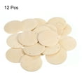 thumbnail image 3 of Round Wooden Discs, 12 Pack 45mm - Log Unfinished Wood Circles with Holes for DIY Jewelry Accessories, 3 of 5
