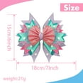 thumbnail image 3 of JoyBowie Glitter Star Layered 7 Inch Baby Hair Bows Clips, 2 Pcs For Toddler Girls, 3 of 10