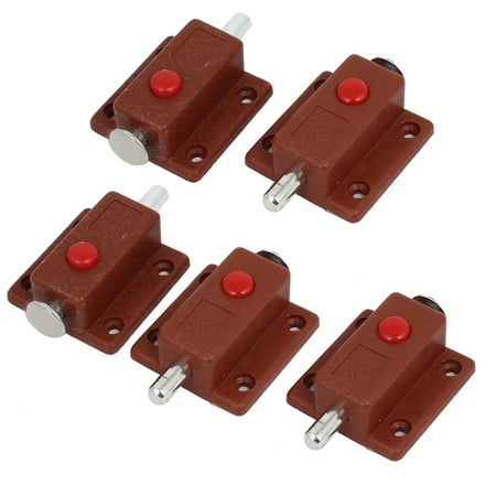 Spring Latch Door Lock - Furniture Door Spring Loaded Press Button Latches Bolt Lock 5pcs