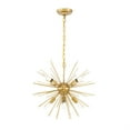 thumbnail image 4 of Timber 8 light Brass pendant, 4 of 5