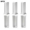 thumbnail image 1 of Baseboard Corner Blocks for 10Cm Height Baseboard Wall Base Corner Trim L Silver, 1 of 5