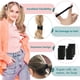thumbnail image 4 of Adultos Ties pelo suave pelo rizado accesorios finos para las niñas 3cm Bandas Holders Ponytail Scrunchies pelo para niños Ties elástico, 4 of 8