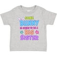 thumbnail image 3 of Inktastic Some Bunny is Going to Be a Big Sister with Bunny Ears and Flowers Girls Toddler T-Shirt, 3 of 5