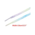 thumbnail image 3 of INSPIRE CHIC Checkered Striped Sneaker Shoe Lace Color Grid Flat Shoelaces 1 Pair Candy Color 80cm/31.5'', 3 of 4