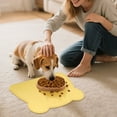 thumbnail image 5 of Silicone Cat Dog Food Mat Non Pet Feeding Mat With Raised Edges Easy Clean Bowl Tray For Floor Mess Prevention, 5 of 5