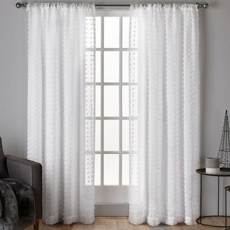Amalgamated Textiles Spirit Solid Sheer Rod Pocket Curtain Panels (Set of (Best Way To Wash Sheer Curtains)