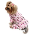 thumbnail image 4 of Klippo KBD098S Girly Monkey Flannel Pajamas with 2 Pockets, Pink - Small, 4 of 4