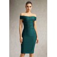 thumbnail image 1 of Vestido Bellabarnetten Fantine con hombros descubiertos, vendaje midi, 1 of 6