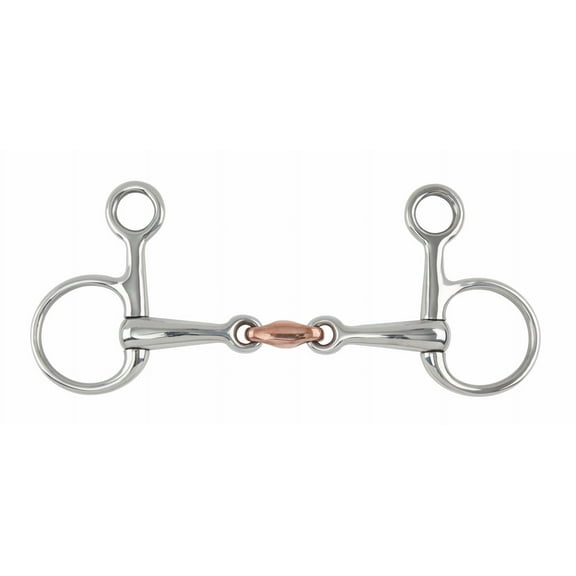 Shires Hanging Cheek Copper Lozenge Snaffle 5"