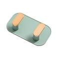 thumbnail image 4 of Wosthever Colgador de pared para sala de estar, puerta de baño, gancho sin perforaciones, verde Type2 NO2, 4 of 6