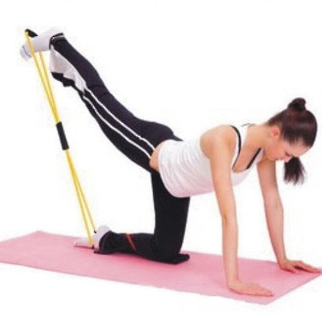 Gym Hot Yoga Gum Fitness banda de resistencia 8 Word Chest expansor cuerda entrenamiento Fitness bandas elásticas de goma para ejercicio de estiramiento ZefeiWu 8390615003919