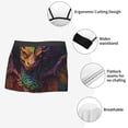 thumbnail image 3 of Fuzoiu Whimsical Dragon Color Cool Print Men's Ultra Breathable Underwear,No Riding Up Boxer Briefs with ComfortFlexible Waistband-Small, 3 of 5