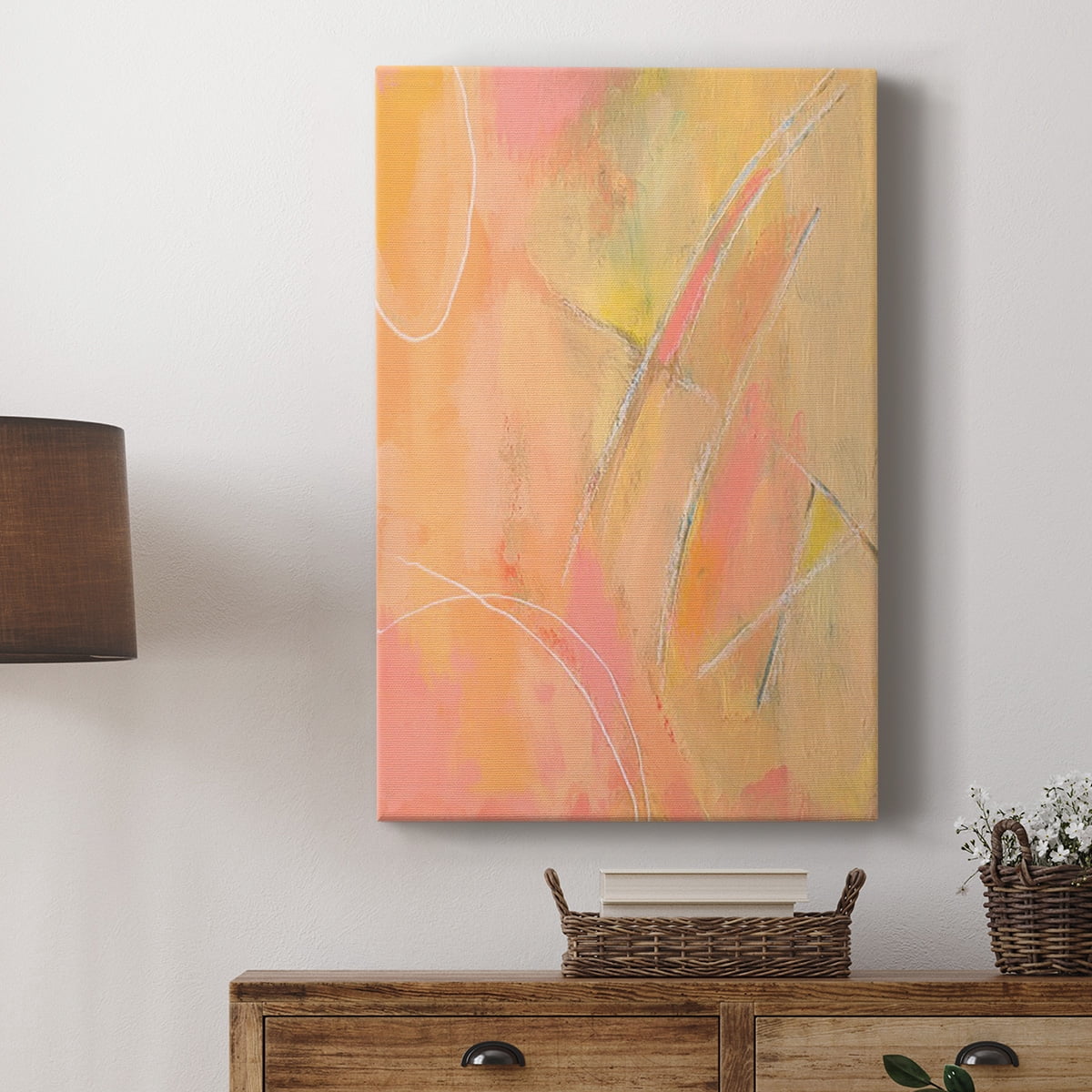 Peach Bliss III Premium Gallery Wrapped Canvas - Ready to Hang