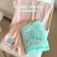 thumbnail image 2 of Toalla de baño City Painting & Sanrio Hanton de algodón absorbente de vellón coral con bonitos y feos peces para niños, 2 of 5