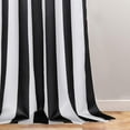 thumbnail image 3 of Striped Window Curtains, Black and White Vertical Stripe Curtain Panel, Window Drapes with Grommets for Bedroom Living Room Decor 26"W x 54"L (Pack of 2), 3 of 6