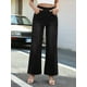thumbnail image 4 of Pantalones Vaqueros Anchos de Talla Grande para Mujer, Cintura Alta, Adelgazantes, con Múltiples Bolsillos, Rectos, Holgados e Informales. Negro M, 4 of 9