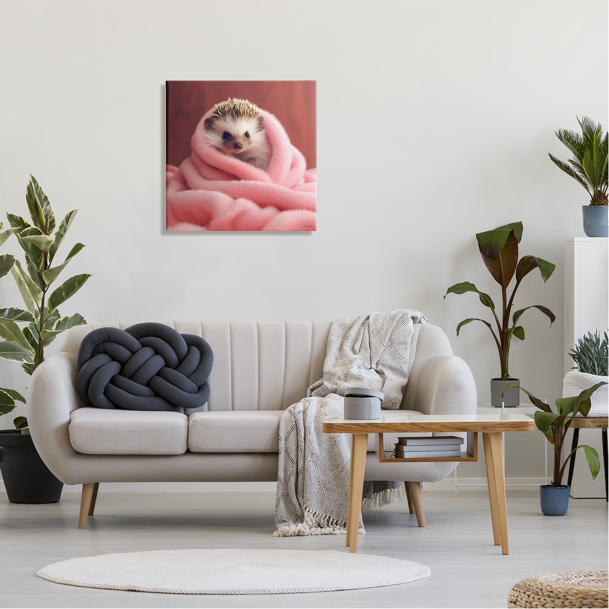 Stupell Baby Hedgehog Painting Wall Plaque – 10x15 Inches, Hand-Finished, Ready To Hang
