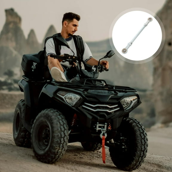 Phenofice 1 Set Chrome Vanadium Steel Steering Tie Rod for ATV Go Karts Four Wheel Motorcycles 8.3x0.9x0.6in