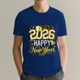 thumbnail image 4 of Happy New Year 2026 T-Shirt Tee，New Year Party 2026 Family Matching Men Women T-Shirt Tee, OdeJous Dark Blue Medium, 4 of 5