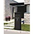 thumbnail image 3 of Qualarc ALX -800-BK Allux Galvanized Steel Locking Mail Parcel Box, Black, 3 of 4