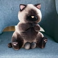 thumbnail image 5 of hengtong Stuffed Animal Kitten Siamese Cats for Home Decoration 40cm, 5 of 6