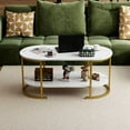 thumbnail image 3 of Auranook 2-Tier Wooden Accent Table w/Spacious Tabletop Open Storage Shelf for Room, 3 of 8