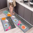 thumbnail image 1 of Kitchen Floor Mat Tableware Pattern Entrance Doormat Bathroom Door Floormat Parlor Anti-slip Antifouling Long Rug Kitchen Rugs Home Decor, 1 of 1