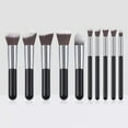 thumbnail image 2 of Set de 10 pinceles para base de maquillaje, adecuado para todo tipo de pieles, entre los utensilios de belleza., 2 of 2