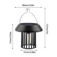 thumbnail image 3 of Uuiauoio Solar Lanterns Outdoor Waterproof Hanging Solar Powered Lanterns Lighting LED Dusk to Dawn Outdoor Flame Lantern for Garden Patio Yard Decorative, 3 of 8