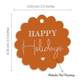 thumbnail image 6 of Inkdotpot Happy Holiday Bottle Tag Real Silver Foil Favor Hang Tags Pack Of 50, 6 of 7