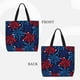 thumbnail image 2 of Balery Red White Blue Fireworks Bolsa de Mano para Mujeres con Cremallera, Bolsa de Gimnasio con Compartimentos, Bolsa para Laptop, Bolsa para Trabajo, 2 of 7