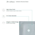 thumbnail image 7 of Voltaire 60" x 30" Single-Threshold, Center Drain, Shower Base in Grey, 7 of 7