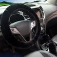 thumbnail image 1 of Lefu 3/28set Fluffy Thick Auto Car Steering Wheel Plush Cover Kits Soft Wool Winter, 1 of 3