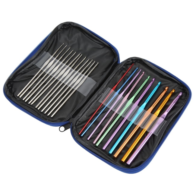 Crochet Hooks,22Pcs Crochet Hooks Various Crochet Hooks Kit Metal Crochet Streamlined Design